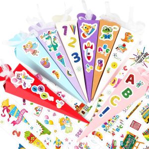 Sac d'école pour Enfant,32 pièces de Sac d'école de rentrée avec 8 Feuilles d'autocollants,boîtes Cadeaux pour Enfant d'école Boîtes Cadeaux de rentrée pour Filles garçons - Neuf