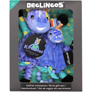 YEMAESRE-Coffret Cadeau Doudou Doudou Et Anneau De Dentition Kiprokos Le Zèbre - Ref 36734G - Rembourrage Polyester Recyclé - Idéal Pour Un Cadeau De Naissance - 28 Cm - Neuf