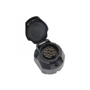 Adaptateur 13 broches pour remorques et caravanes, connecteur à vis, prise 13 broches, prise d'attelage pour camions, voitures, véhicules, 12V¿ - Neuf