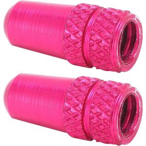 Kal-Couvre-Valve Presta, Bouchon Valve Presta Bouchon Valve Velo Pratiques À Utiliser Pour Les Vtt Vélos De Route Vélos Pliants (Rose Rouge) - Neuf