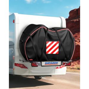 Subzonal-Housse De Protection 2 Velo Bache Velo Transport Housse Pour V&eacute;lo Camping Car 420d Oxford Avec Poche Pour Panneau D'avertissement Imperm&eacute;able Pour Voiture Voyages - Neuf