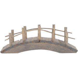 Mevronisshop-Hemoton Pont En Bois Pour Jardin Miniature, D&eacute;coration De Jardin 10 Cm - Neuf