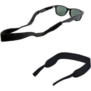 Kathlelxh-Cordon Lunettes Attache En Néoprène Extensible Sport Noir Pour Lunettes De Soleil[H280] - Neuf