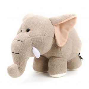 Peluche En Forme D'elephant Et D'hippopotame, Jouet De Simulation Pour Enfants, Cadeaux Decoratifs, Elephant Beige, 40 X 25 Cm - Neuf