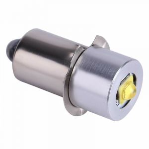 Ampoule de lampe de poche LED haute luminosité 3 W 6-24 V P13.5S, pièce de rechange pour lampe de poche LED, lampe de travail d'urgence, lumière blanche 6 000-7 000 K - Neuf