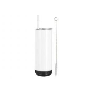 Gobelet Isotherme Bluetooth De 590 Ml Avec Paille Et Goupillon, Noir Et Blanc. - Neuf
