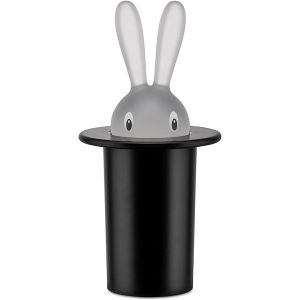Boîte À Cure-Dents Manuelle Lapin Mignon (Noir), Porte-Cure-Dents En Résine Thermoplastique - Neuf