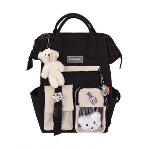 Sac ¿¿ dos debag de grande capacit¿¿ pour les filles - Durable, mignon, sac de tour de voyage en vert, rose, noir, violet - Neuf