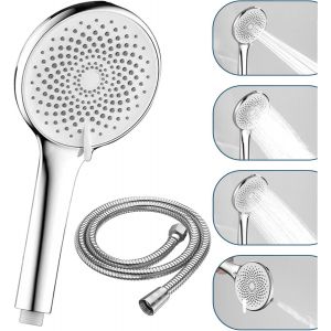 Pommeau de douche avec tuyau. Grande tête de douche XXL,tuyau de douche antidéflagrant en acier inoxydable¿Douchette de douche avec tuyau¿Pommeau de douche Grand¿Tuyau de douche avec pommeau - Neuf