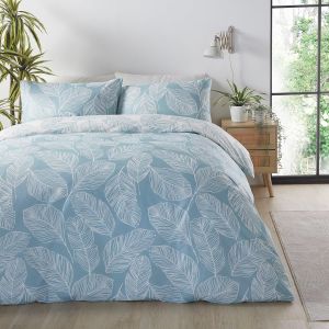 Tzf-- Housse De Couette Feuilles D'oeuf De Canard - 260 X 220 Cm - 2 Taies D'oreiller - R&eacute;versible (2 Couleurs) - Housse De Couette Feuilles D'oeuf De Canard - Housse De Couette Tropicale - Neuf