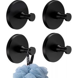 4 Pi&egrave;ces Crochet &agrave; Ventouse en Acier Inoxydable&iquest;Crochet Adhesif Mural Porte-serviettes de Salle de Bain - Crochet Auto-adh&eacute;sif Haute R&eacute;sistance - Neuf