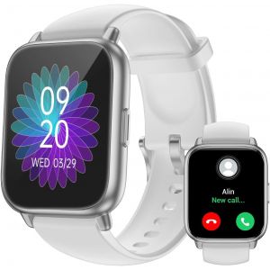 Montre Connectée Homme Femme Avec Appel Bluetooth Smartwatch Avec Podometre Cardiofrequencemetre Oxymetre Montre Sport Pour Iphone Android Etanche Ip68 Notification Chronometre Meteo Noir - Neuf