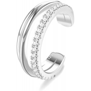 Kal-Boucles D'oreilles Manchette En Argent Sterling 925 Cz Boucles D'oreilles Manchette En Cartilage Helix Non Perçantes Boucles D'oreilles Manchettes Conques Pour Femmes - Neuf