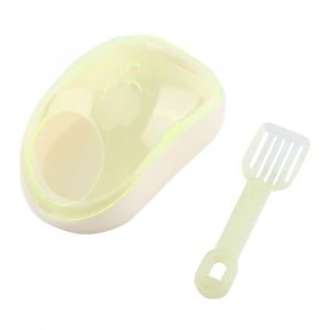 Hjlian Litiere De Salle De Bain Pour Hamster, Petit Animal, Bain, Sable, Sauna, Toilettes Avec Pelle (Jaune) - Neuf