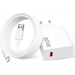 90w Fast Charger With Hypercharge Usb C Cable 2m For Xiaomi 15 Ultra 14 13 Ultra Poco X7 F7 Pro F6 14t, 67w Turbo Charger For Redmi Note 14s 13 Pro5g 13 Lite13t Mix Flip Pad 7 Pro Poco M6 X6 F5 - Neuf