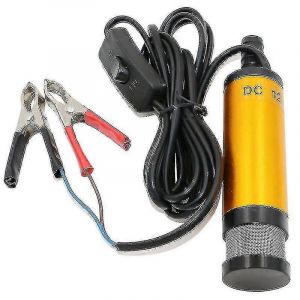 Pompe submersible diesel-&eacute;lectrique mini pour transfert de carburant/huile, 12 V CC, enti&egrave;rement en acier inoxydable, pour auto et moto - Quan - Neuf