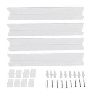 4 Étagères Flottantes En Acrylique Transparent,Porte-Disques D'organisateur Invisible - Neuf