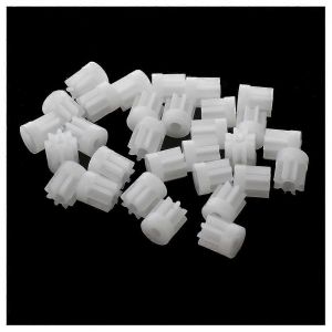 30Pcs 0.5 module 8 dents engrenage en plastique rouage pour arbre de moteur de voiture jouet de 2mm - Neuf
