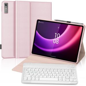 Clavier Pour Lenovo Tab P11 2Nd Gen 11.5 Pouces, Coque Lenovo Tab P11 2Nd Gen, D&eacute;tachable Azerty Fran&ccedil;ais Clavier Sans Fli, Rose - Neuf