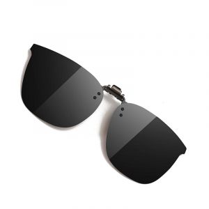 Lunettes De Soleil Polaris&eacute;es &Agrave; Clipser - Pour La Conduite Et L'ext&eacute;rieur Noir + Gris - Neuf