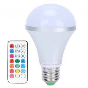 Hjlian Ampoule E27 16 Couleurs Rgbw Coloree Avec Telecommande Pour Eclairage Domestique 85-265 V - Neuf