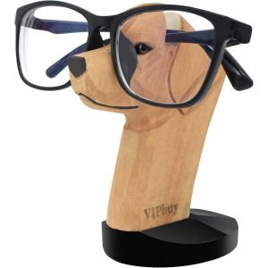 Jexnovashop-Support &Agrave; Lunettes En Bois Sculpt&eacute; &Agrave; La Main En Forme De Labrador Retriever Pour La Maison, Le Bureau - Neuf