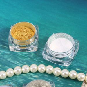 Lot De 6 Paillettes Pour Ongles, 1 G, Poudre Magique, Pigment, Manucure, Decoration Chromee Avec Pinceau (1#) - Neuf