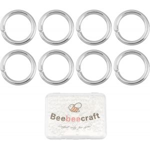 Eryi-300 Pièces/Boîte 5mm Anneaux De Saut 925 Anneaux De Saut Ouverts En Argent Sterling Pour La Fabrication De Bijoux Collier Porte-Clés Connecteur - Neuf