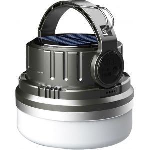 Vente Promotionnelle Lampe De Camping Solaire Rechargeable,Blanc Et Chaud Double Couleur Changeante Lampe De Tente De Camping Led,Lanterne De Banque D'alimentation D'urgence Étanche F - Neuf