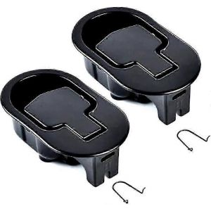 Paquet de 2 poignées inclinables en métal durable et levier de déverrouillage de remplacement pour canapé,noir - Neuf