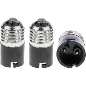 Adaptateur-Convertisseur D'ampoule E27 Vers B22,Convertisseur D'embase D'ampoule À Baïonnette E27 Edison Vers B22 (Paquet De 3) - Neuf