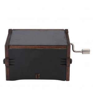 HJLIAN Boite a musique mecanique a manivelle noire, cadeau d'anniversaire, decoration d'interieur (type D) - Neuf