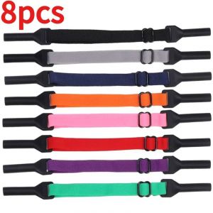 Retenue De Lunettes Réglable Et Durable, Sangle De Sport En Silicone, Poignée Antidérapante, Support De Lunettes De Soleil, Corde Parfaite Pour La Course À Pied--Mixed-8pcs - Neuf
