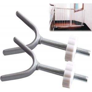 KALANKA-Baby Barri&egrave;res Boulons en Y,Rallonge de Barri&egrave;re Y Spindle,Y Filet&eacute;es de Broche Tiges,Protections Murales Barriere de Securite Enfant,pour Barri&egrave;res de S&eacute;curit&eacute; et Garde-Corps d'escalier,2PCS - Neuf