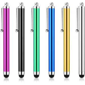 Stylets Pour &Eacute;crans Tactiles, 6Pi&egrave;ces Stylet Universel Stylets Tr&egrave;s Sensibles Stylets Pour T&eacute;l&eacute;phone Portable Stylo Pour Tablette Pour Smartphones Compatible Tablette (B) - Neuf