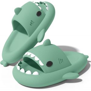 Kalanka-Claquettes De Requin Femme Homme Été Chaussons De Piscine Et Plage Pantoufles Antidérapant Shark Cloud Slippers Semelles Épaisses Intérieur Et Extérieur - Neuf