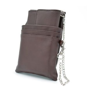 Server Serveur, Argent Porte-Monnaie, Portefeuille Avec Pochette, Holster Insert Et Chaîne, Brun Clair - Neuf