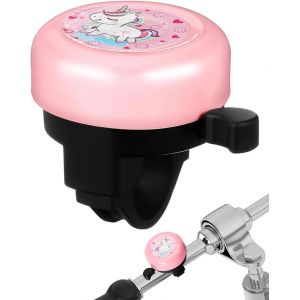 Kal-1 Cloche À Vélo Enfant Rose, Mini-Cloche À Vélo En Alliage, Trottinette, Vélo Enfant, Vtt - Accessoires Vélo, Licorne - Neuf