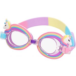 Lunettes De Natation Pour Enfants, Lot De 1 Paire, Antibuée, Anti-Fuite, Anti-Uv, Longueur Avec Pince-Nez Réglable, Pour Filles Et Garçons De 3 À 13 Ans - Neuf