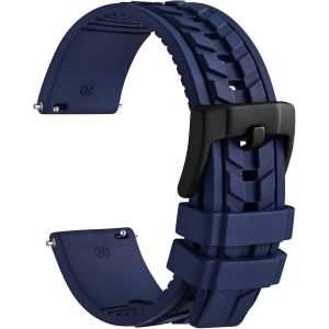 Eryi-Bracelets De Montre En Fkm Caoutchouc (Pas De Silicone), Bracelet De Rechange Pour Homme Et Femme, Largeur Des Cornes Compatibles 20mm 22mm - Neuf