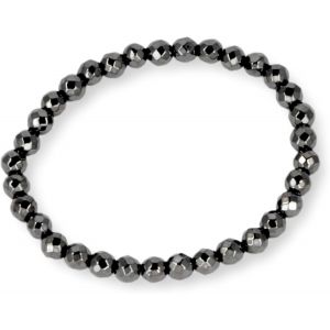 Kalsw-Bracelet Hématite Magnétique Homme Et Femme Petites Billes-Bracelet Aimant À Facettes-Apporte De L'energie Et De L'apaisement-Allie Les Qualités Des Minéraux Et Des Aimants - Neuf