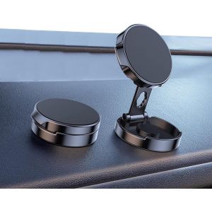 Support Telephone Voiture Magnetique&iquest;Pliable Multifonction&iquest; Aimant Telephone 360&deg; Porte Compatible Avec Iphone Samsung Pour Tous Les Smartphones - Neuf