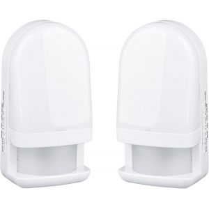 Kalsw-11-039 Lot De 2 Veilleuses Led Avec Fonction Automatique Et D&eacute;tecteur De Mouvement-Type De Fonctionnement Avec 3 Piles Aa (Non Incluses) Veilleuse De S&eacute;curit&eacute; I &Eacute;clairage D'orientation - Neuf