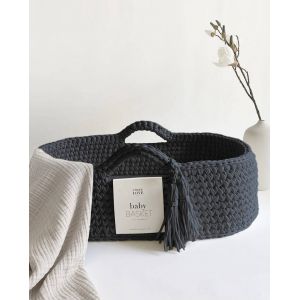 Panier B&eacute;b&eacute; - Couffin Mo&iuml;se En Coton Avec Matelas - Bleu Minuit - Neuf