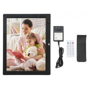 Cadre photo numerique 14 pouces, detection du corps humain, 1080p, fonctions multiples, Plug and Play, cadre photo intelligent, 100-240 V, noir, prise US - Neuf