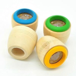 4 kaléidoscopes magiques effet ?il d'abeille, jouets en bois pour enfants, cadeaux de vacances (couleur aléatoire) - Neuf