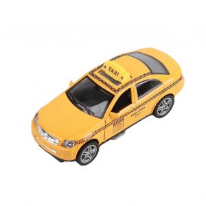 1:32 Scale Pull Back Taxi Toy Simulation Alloy Cab Car Model Toy Children Vehicle Toy - Neuf
