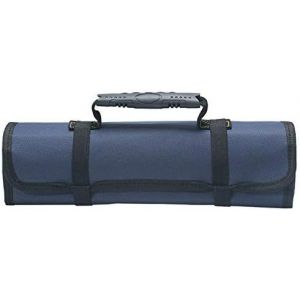 22 Poches Sac à outils, Outil de Poche, Portable Outil Organisateur, Pliable/Roll-up, 600D Oxford, le Stockage de l'Outil de Rouleau (Sans Outil) pour le Jardinier/Électricien, Menuisier (Bleu) - Neuf