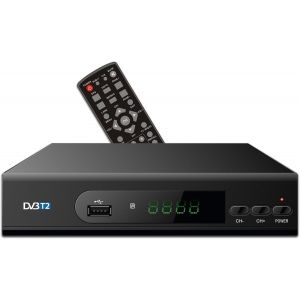 MEVRONISSHOP-D&eacute;codeur TNT FULL HD, DVB-T2, Adaptateur TNT, Bo&icirc;tier TNT, Standard DVB-T DVB-T2, Demodulateur Plusieurs Formats Multim&eacute;dia, Sortie USB 2.0, HDMI, R&eacute;solutions : 576p 720p 1080p Full HD, - Neuf