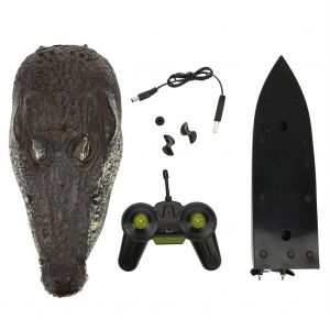 Flytec V005 RC Boat 2.4G Telecommande Electrique Simulation Crocodilien Tete Bateau Jouet pour Enfant - Neuf
